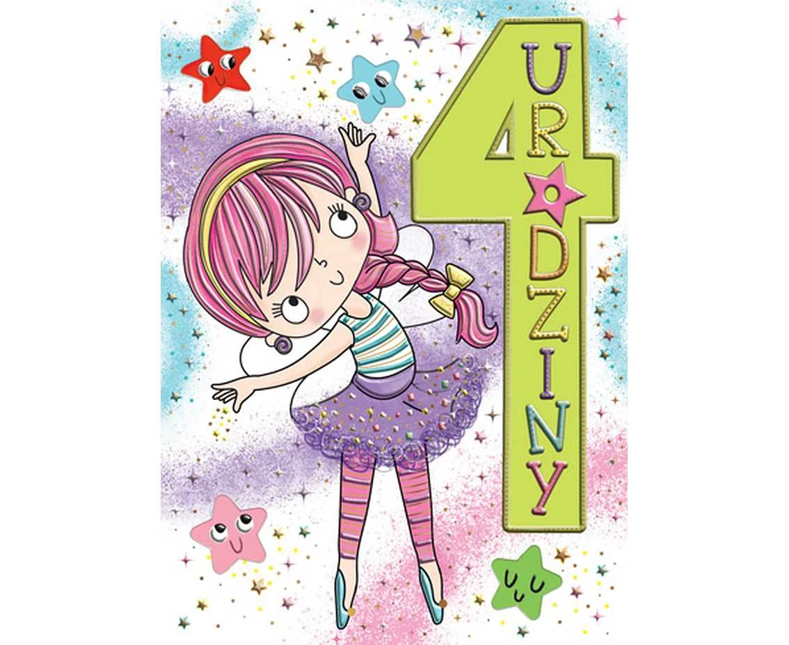Greeting paper card B6 Dancer, 1 pc